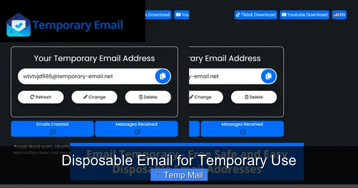 Disposable Email for Temporary Use